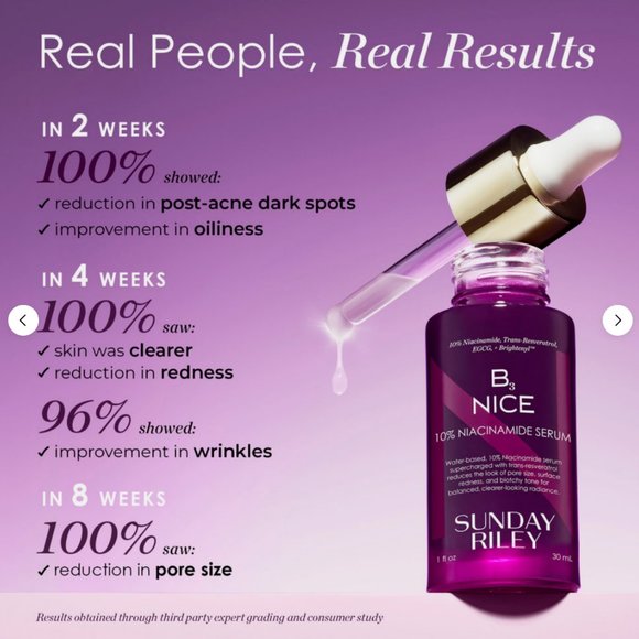 Sunday Riley B3 Nice 10% Niacinamide Serum 1 fl.oz/30 ml - Picture 3 of 3